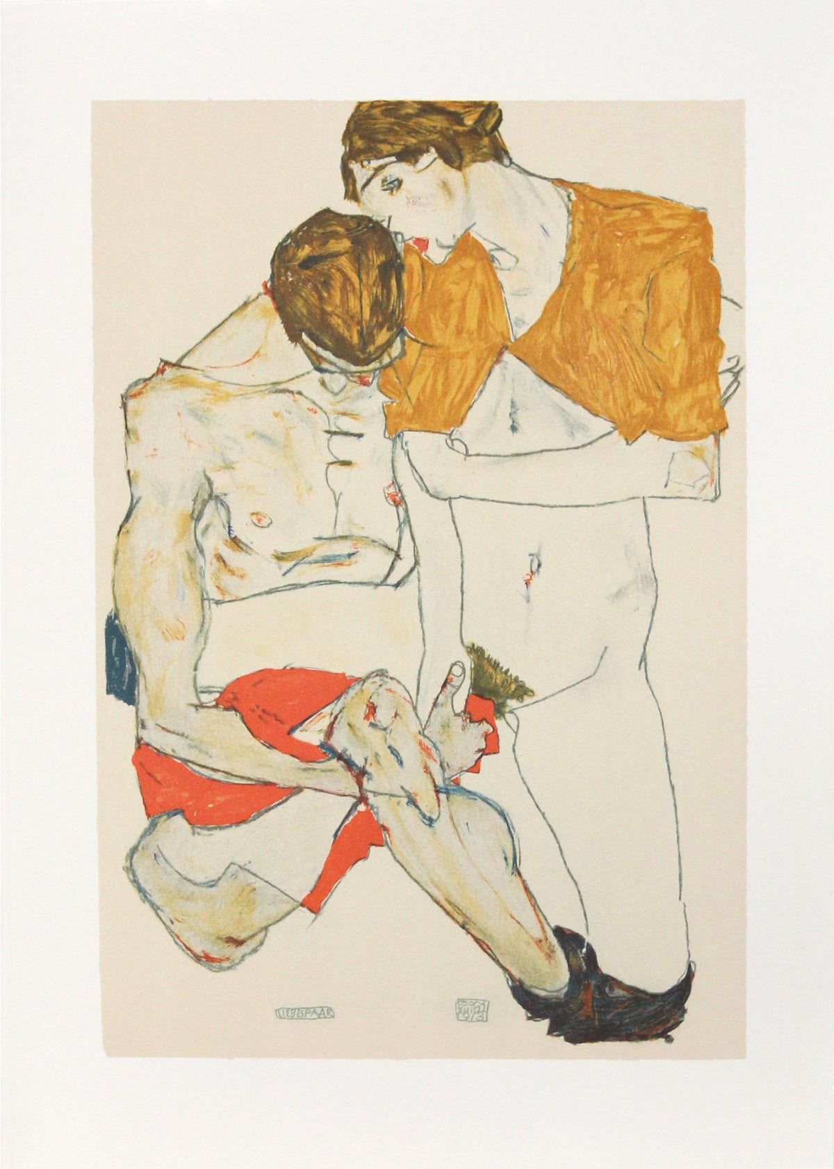Egon Schiele - Lovers