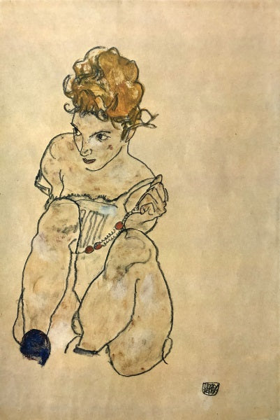 Egon Schiele - Sitting Woman