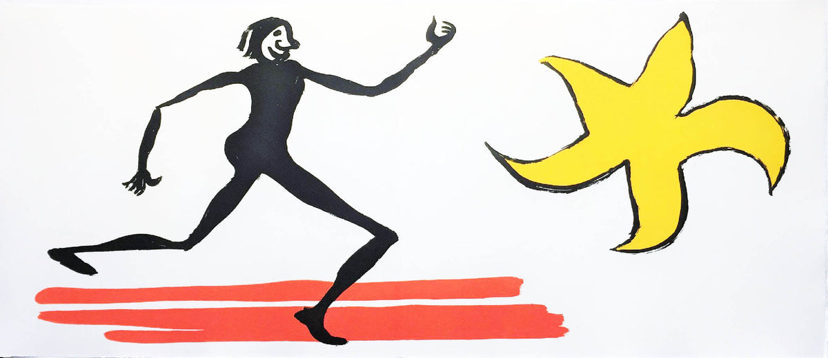 Alexander Calder - Untitled (Red Sun and Figure)