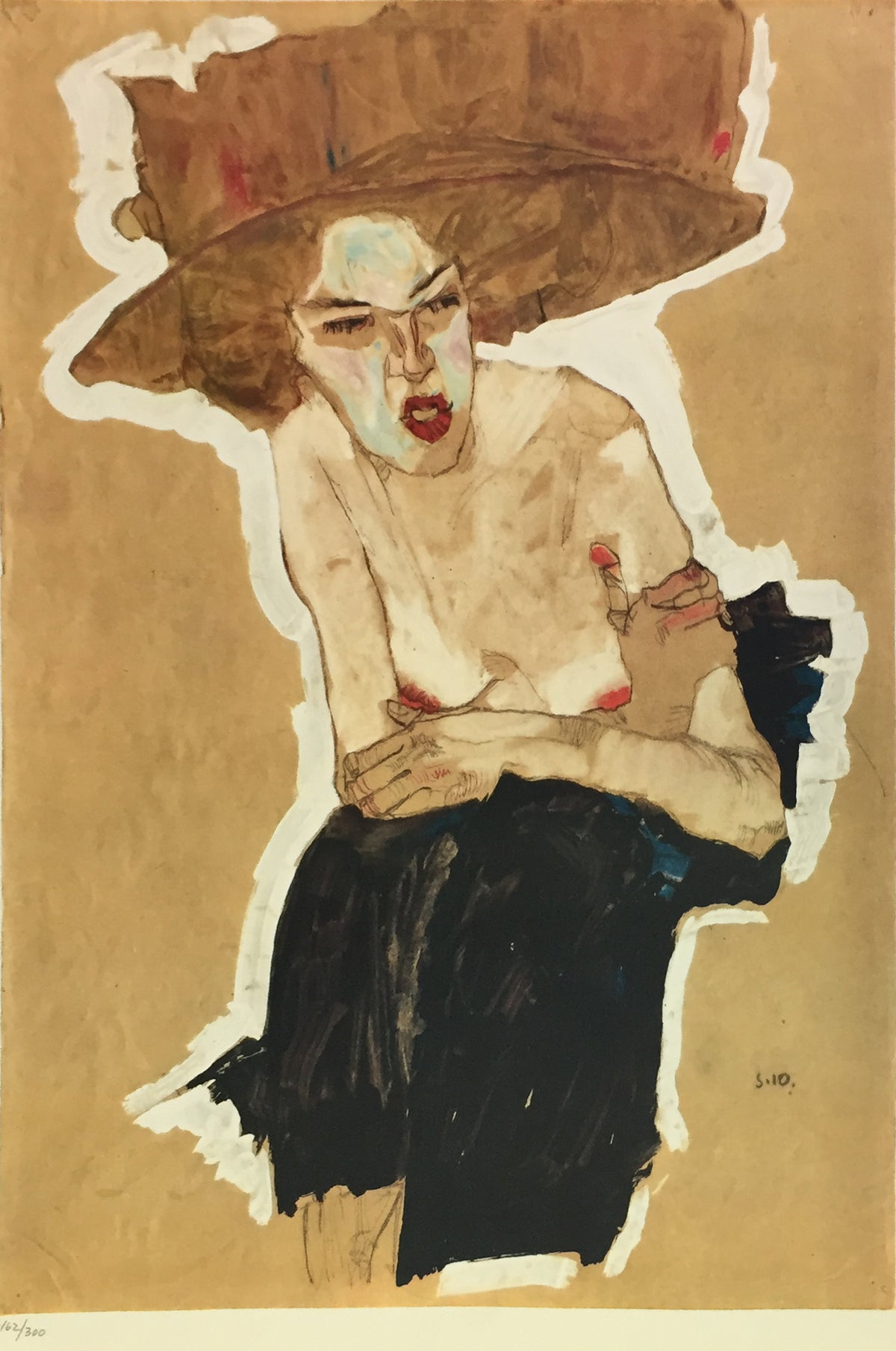 Egon Schiele - The Scornful One