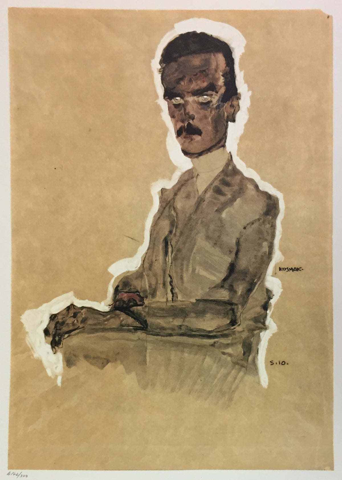 Egon Schiele - Portrait of Edward Kosmack