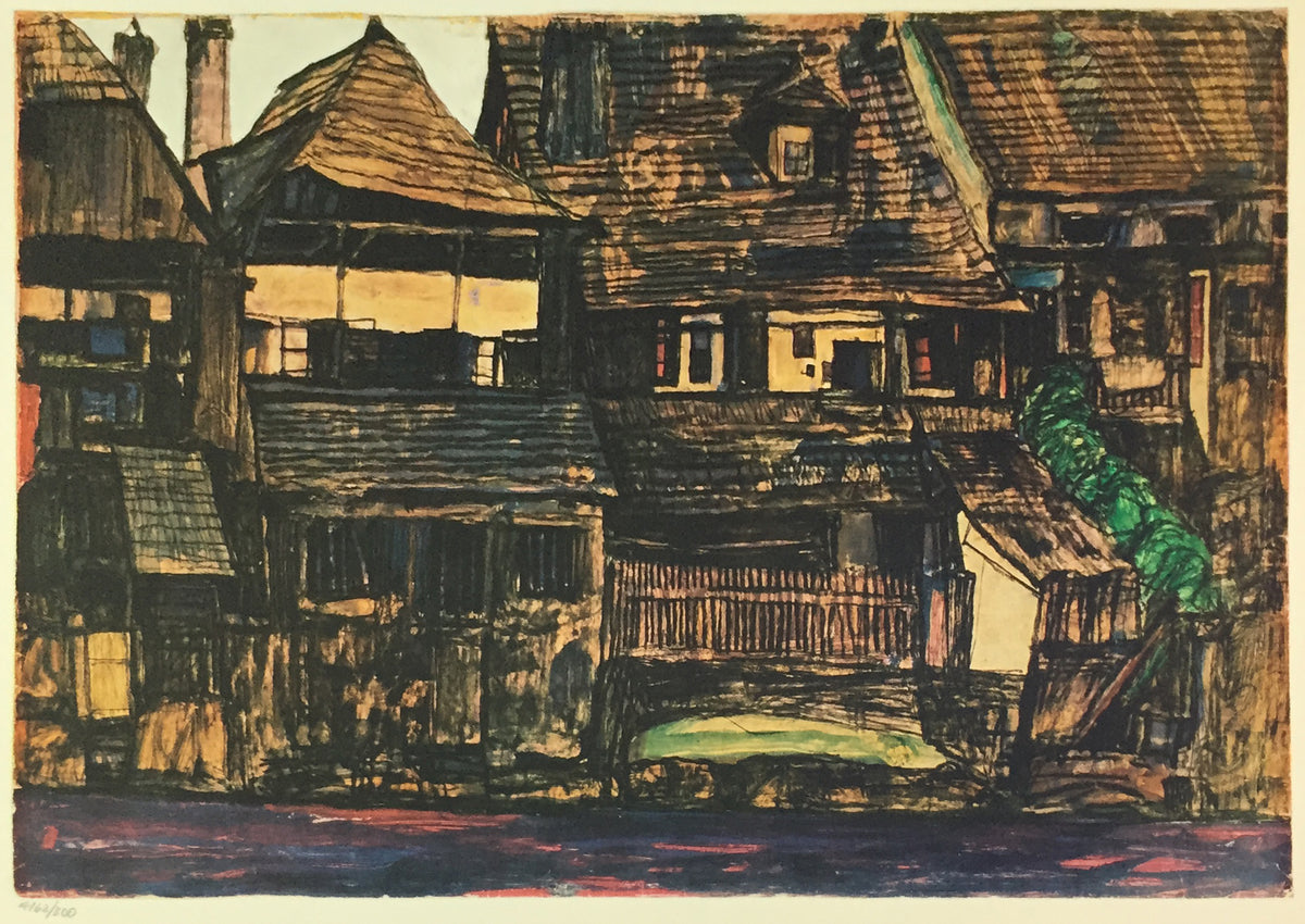 Egon Schiele - Houses in Krumau