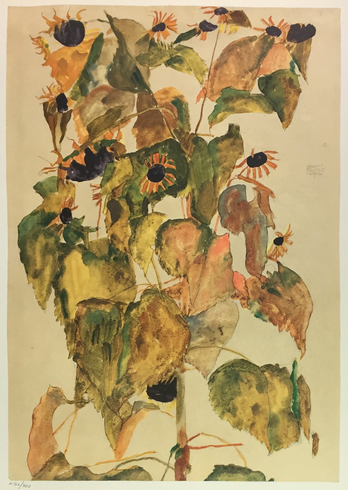 Egon Schiele - Sunflowers