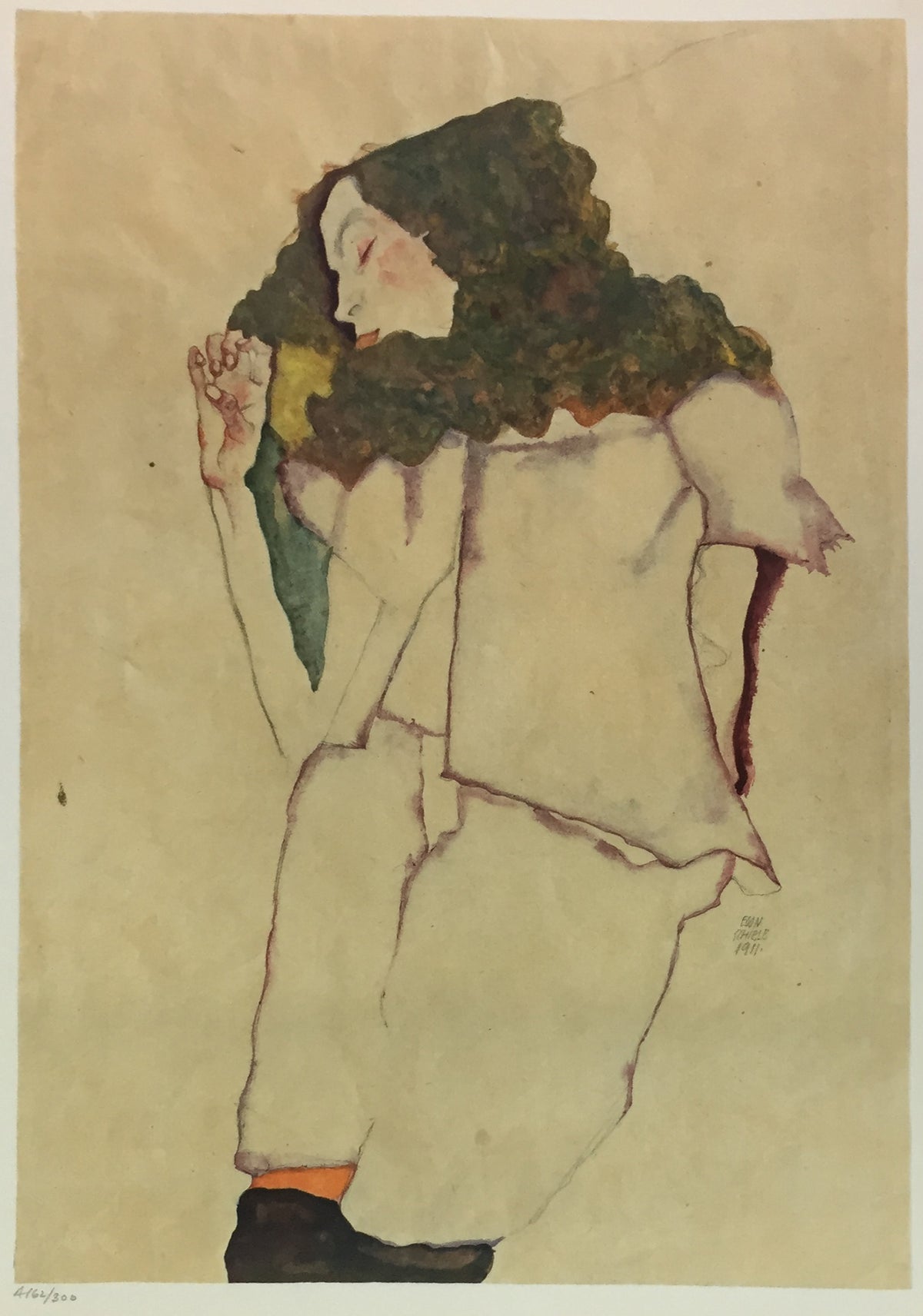 Egon Schiele - Sleeping Girl (Gerta Schiele)