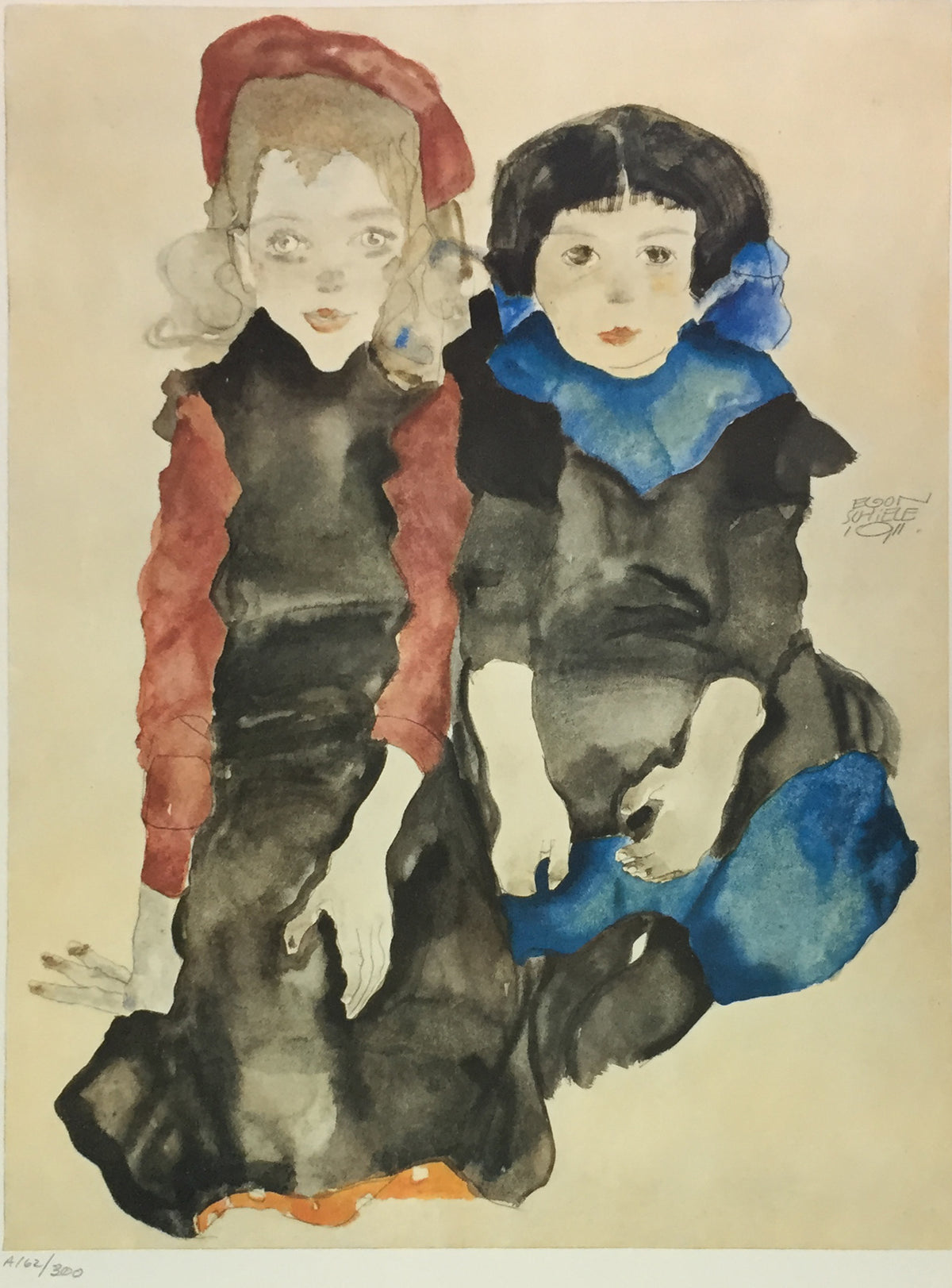 Egon Schiele - Two Little Girls