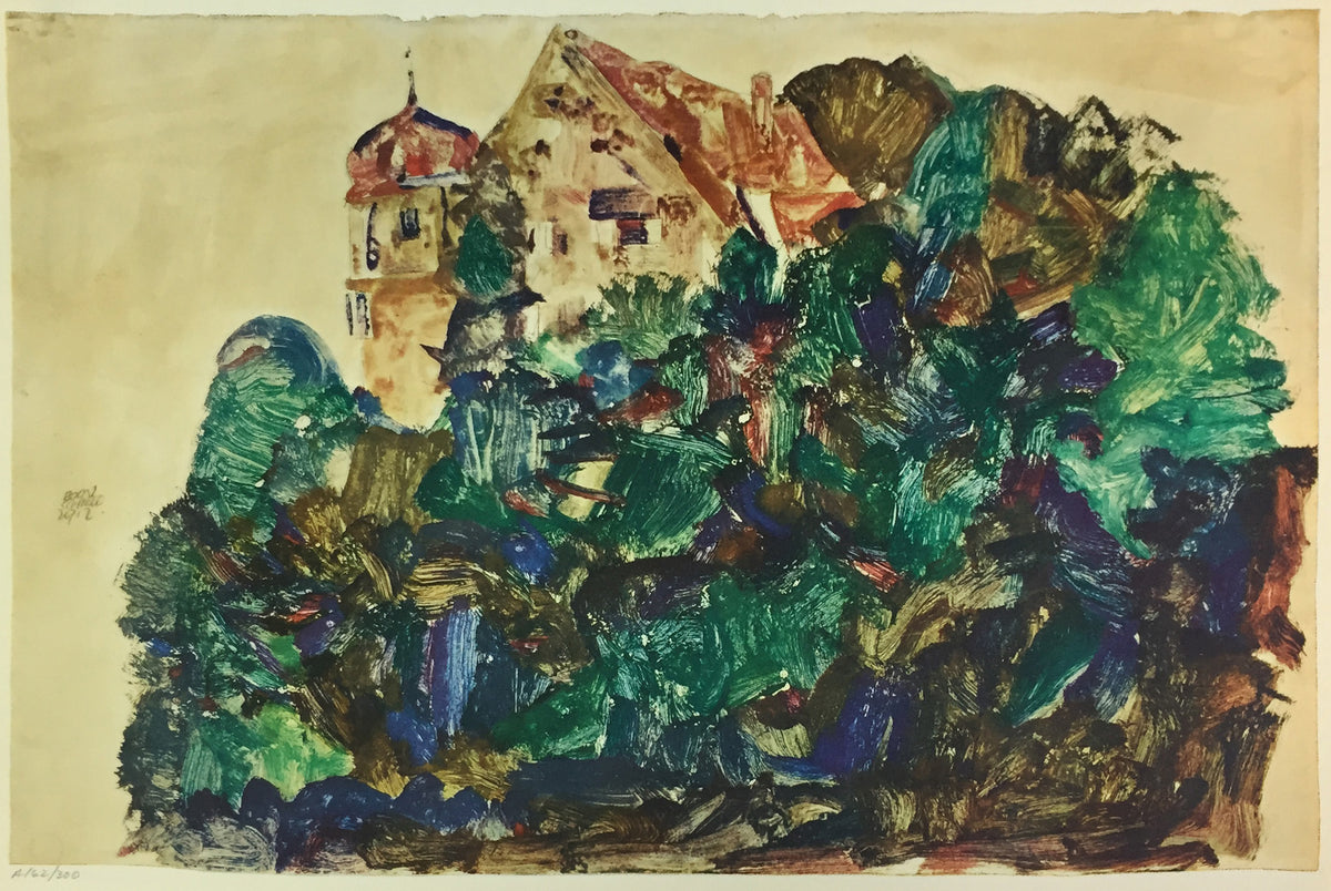 Egon Schiele - The Old Castle in Bregenz
