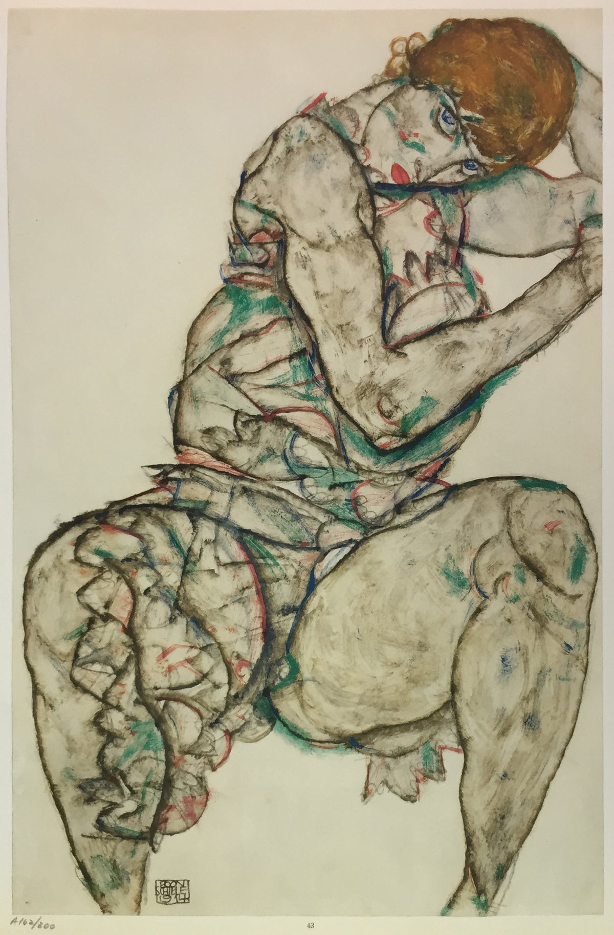 Egon Schiele - Seated Woman with Hand in Hair