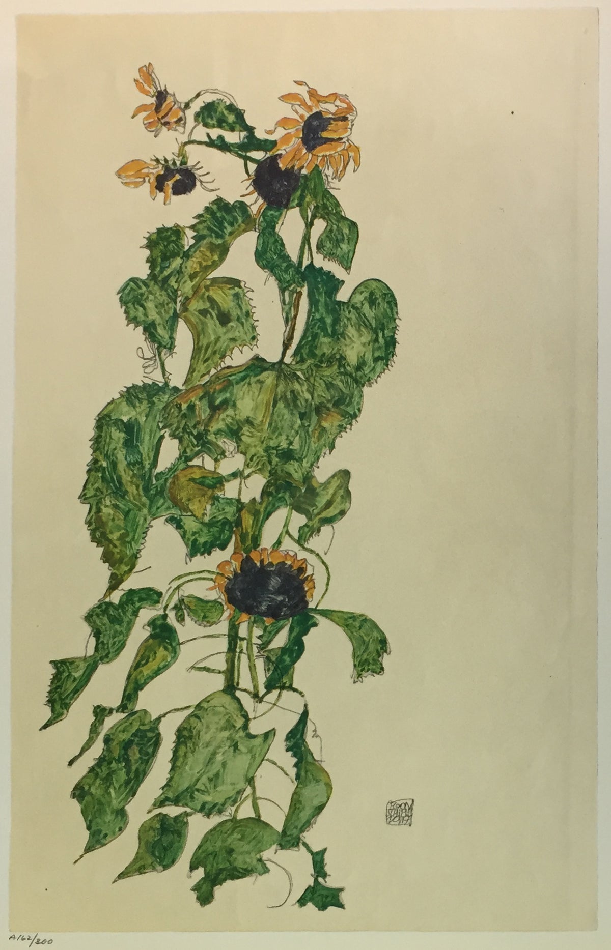 Egon Schiele - Sunflowers