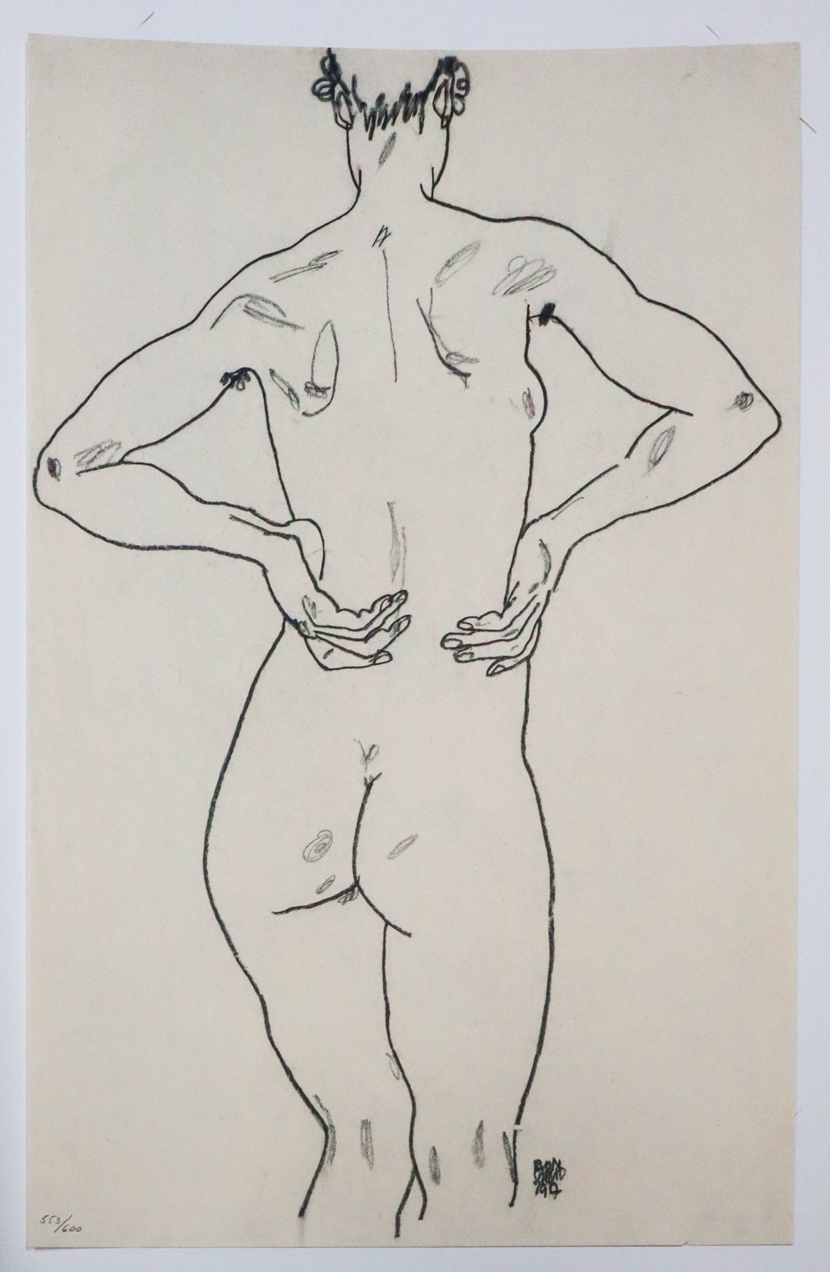 Egon Schiele - Nude Figure