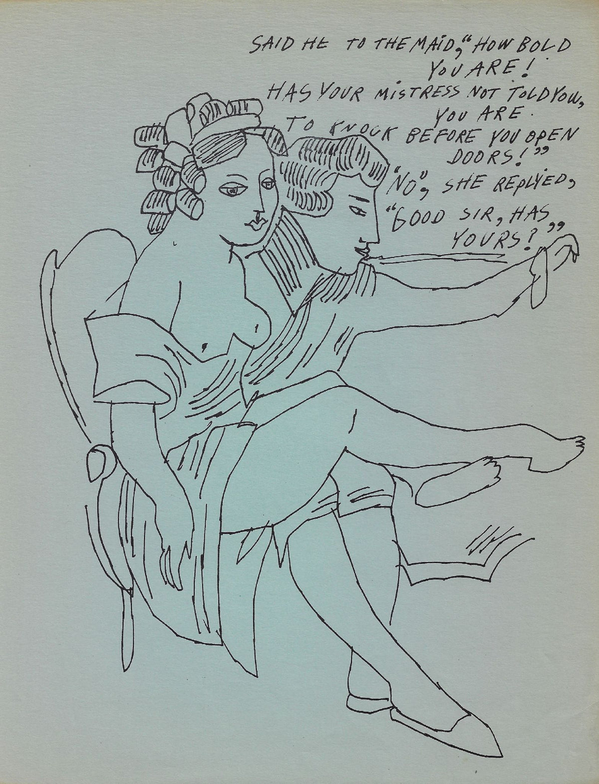 Andy Warhol - Untitled (The Maid) (from Love Is A Pink Cake) (F. & S. IV.31)