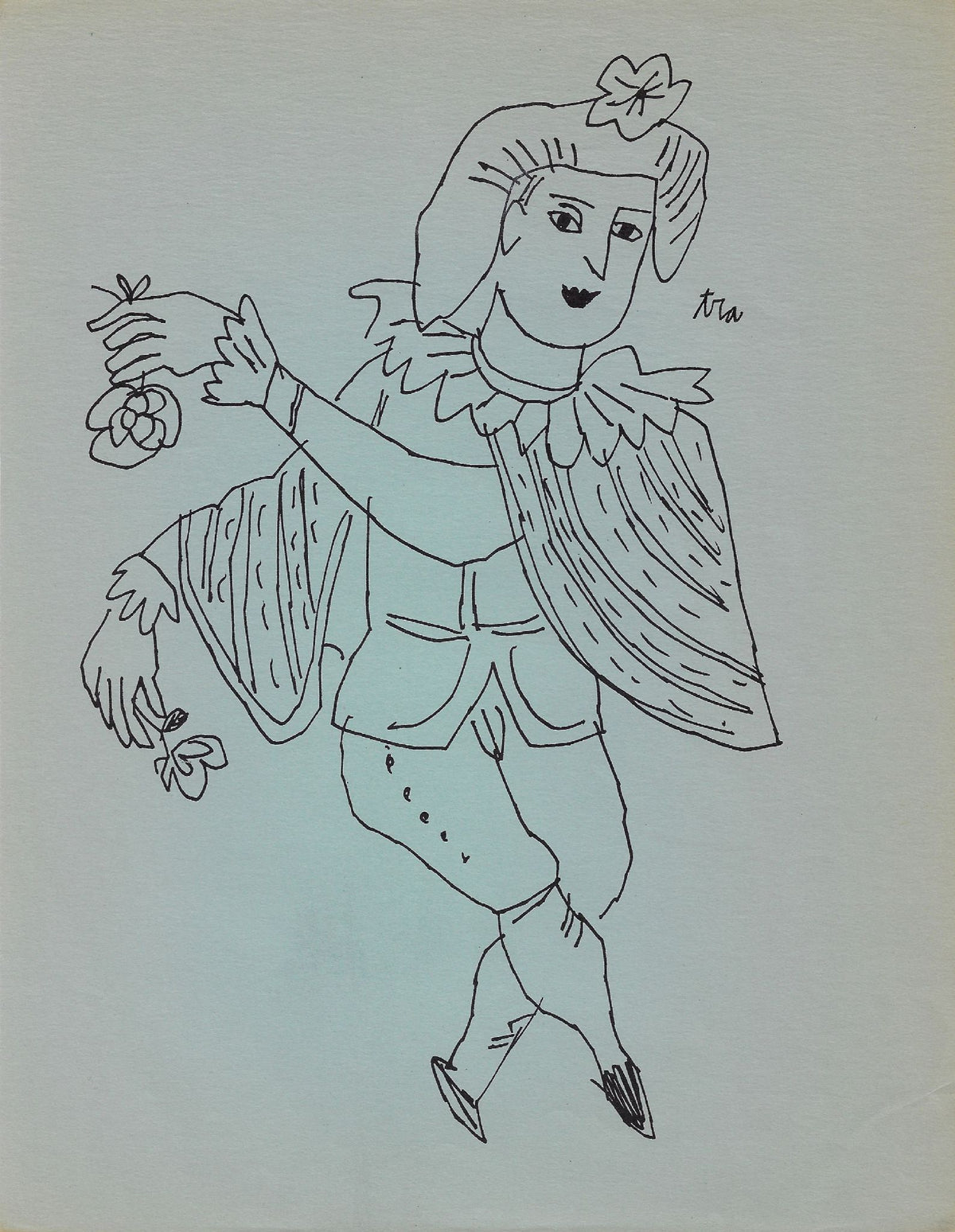 Andy Warhol - Untitled (Tra) (from Love Is A Pink Cake) (F. & S. IV.32)