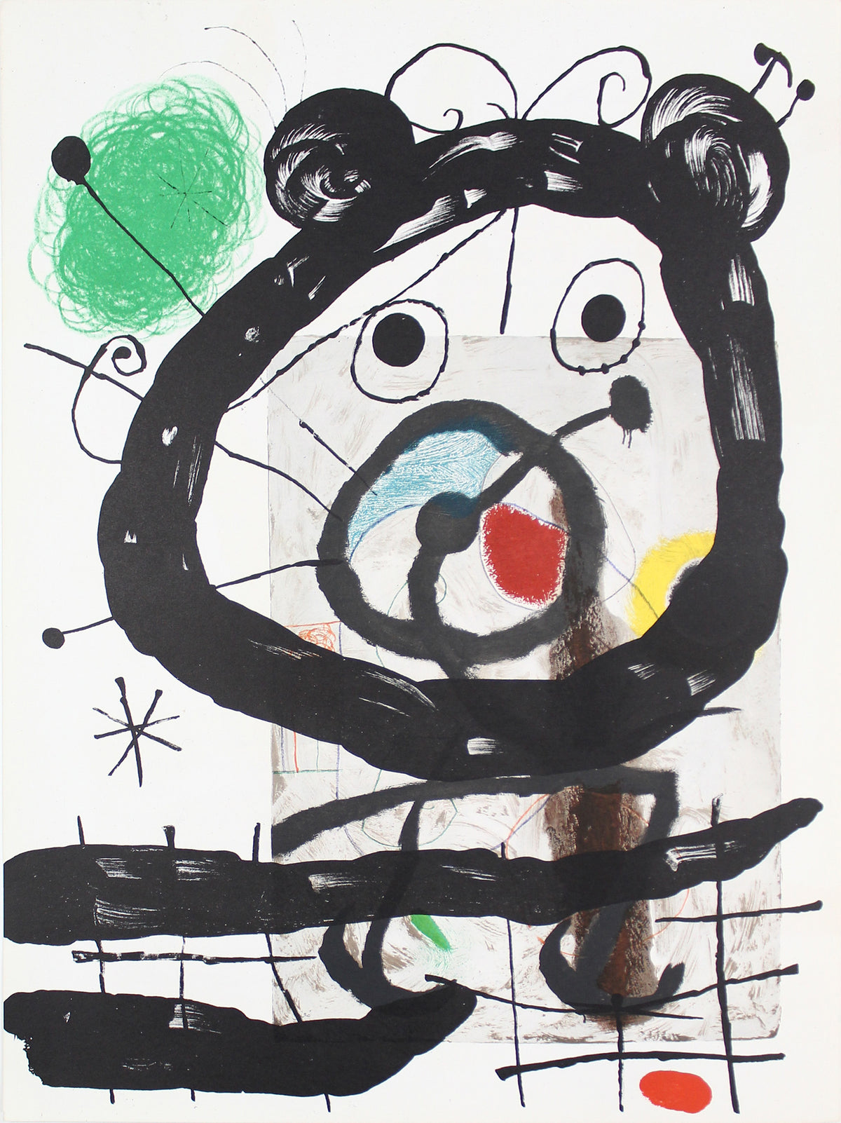 Joan Miro - Composition V from Derriere le Miroir