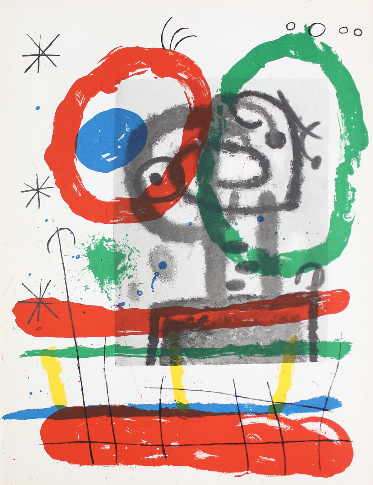 Joan Miro - Composition VII from Derriere le Miroir