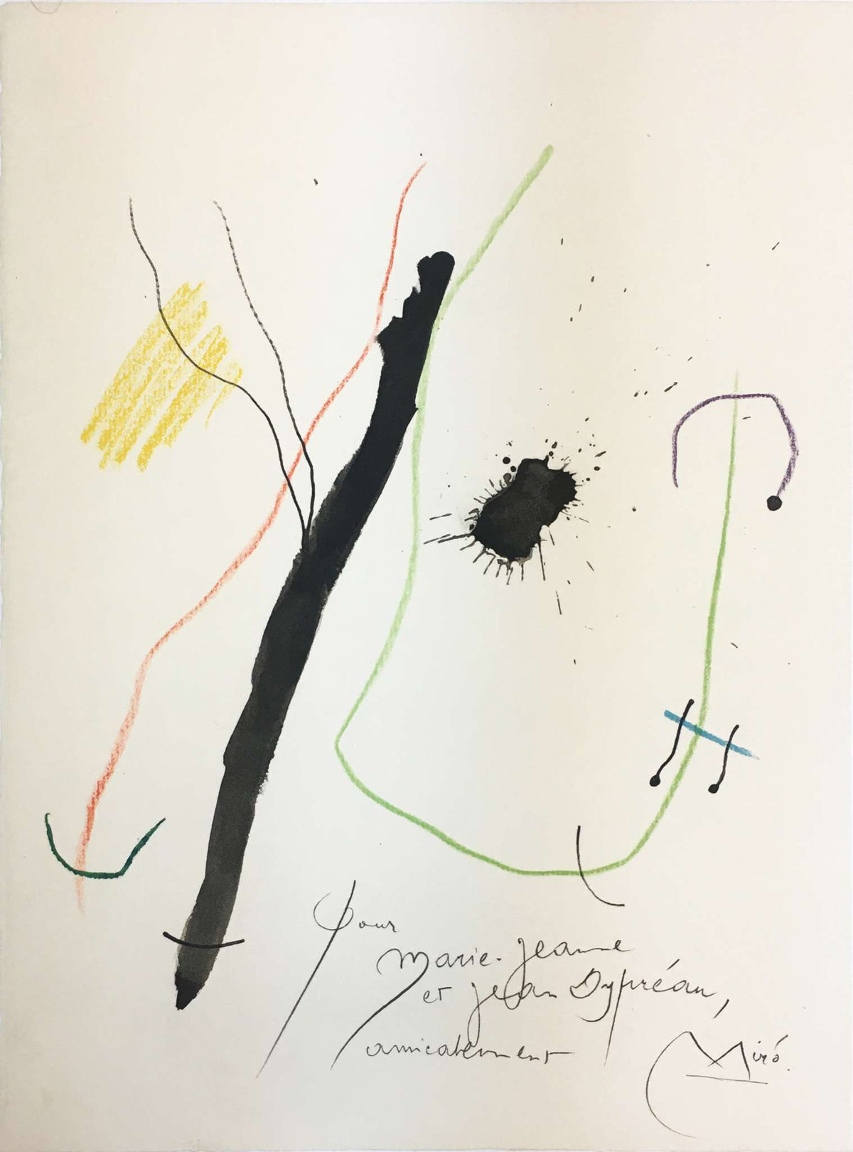 Joan Miro - Pour M Dypreau