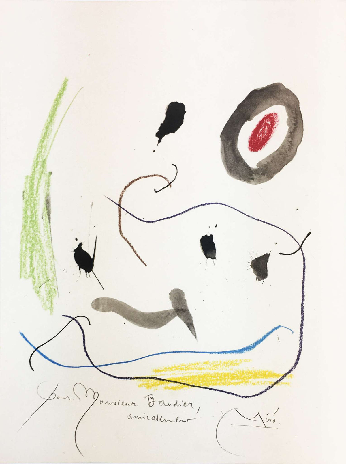 Joan Miro - Pour M Pierre Baudier