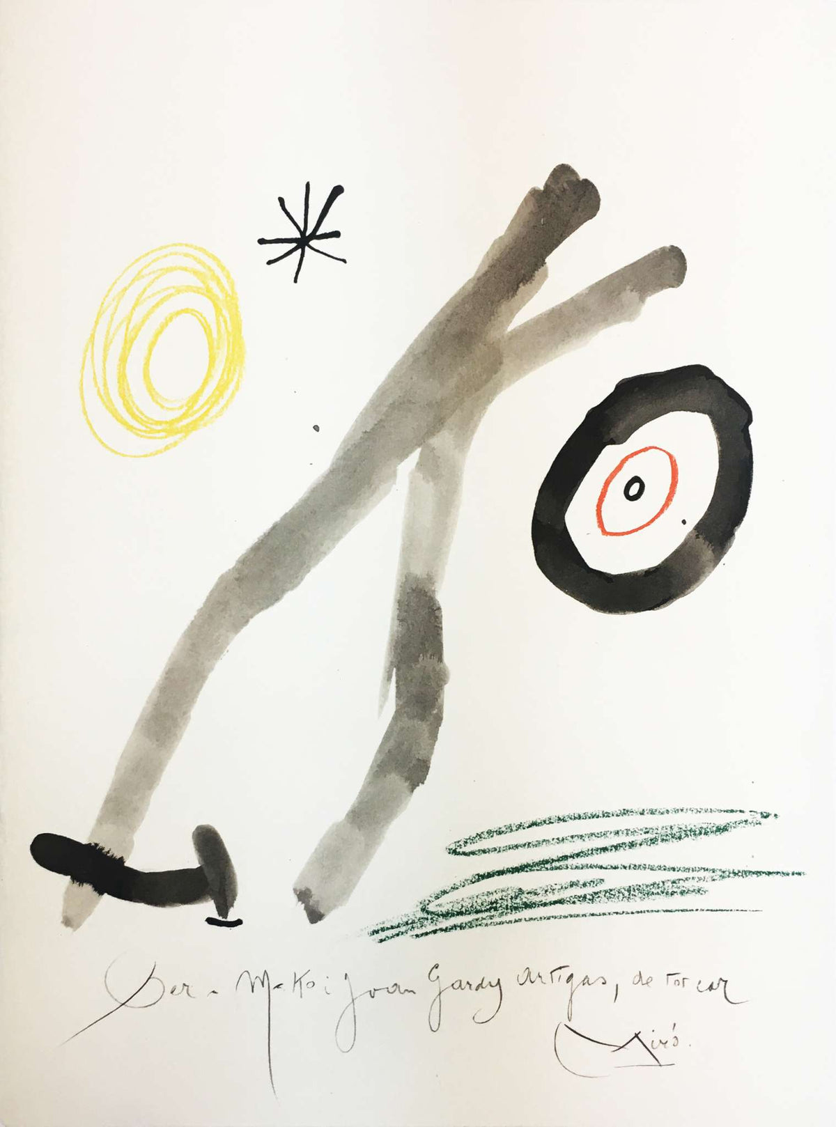 Joan Miro - Pour M Joan Gardy Artigas