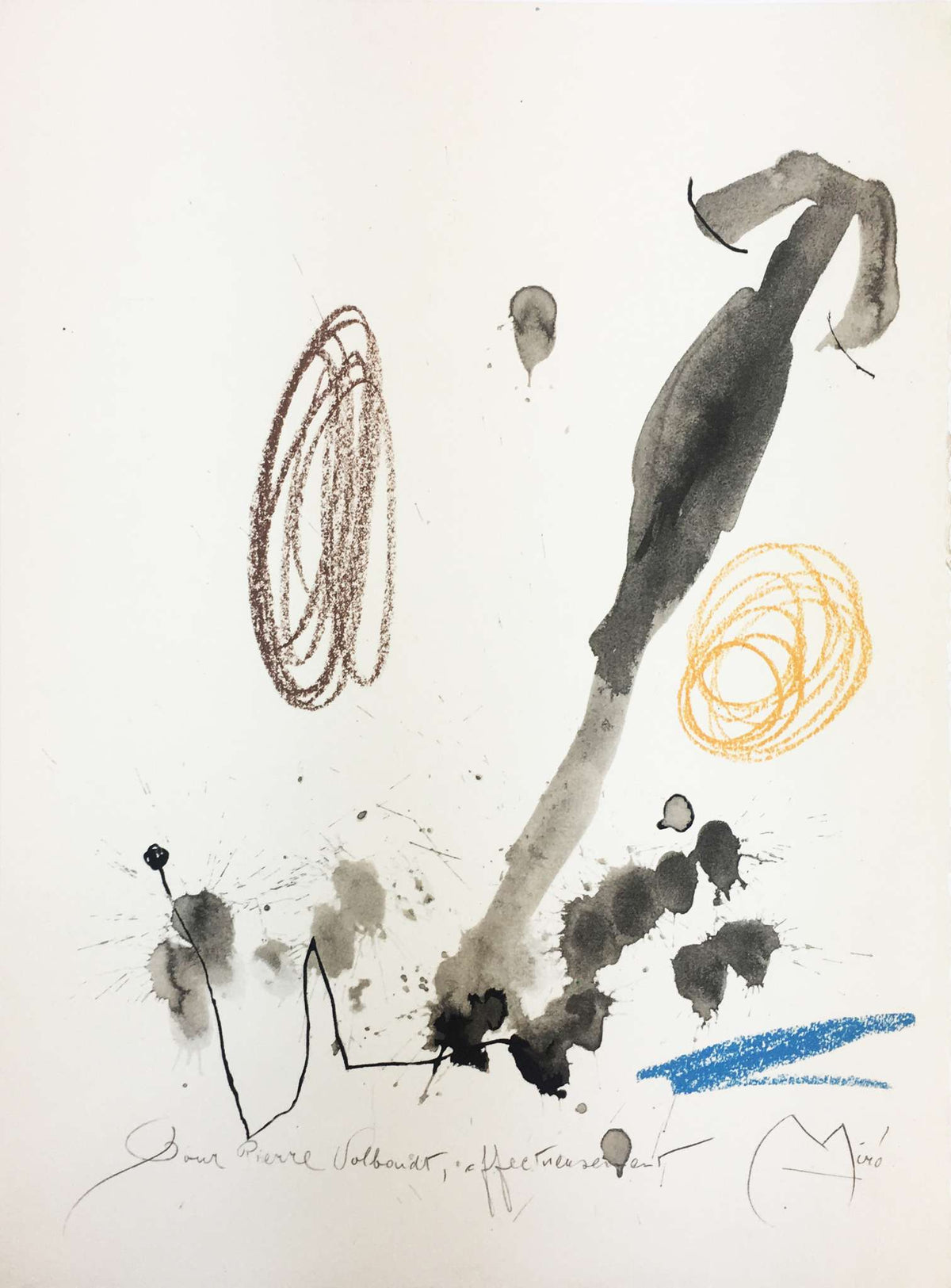 Joan Miro - Pour M Pierre Volboudt