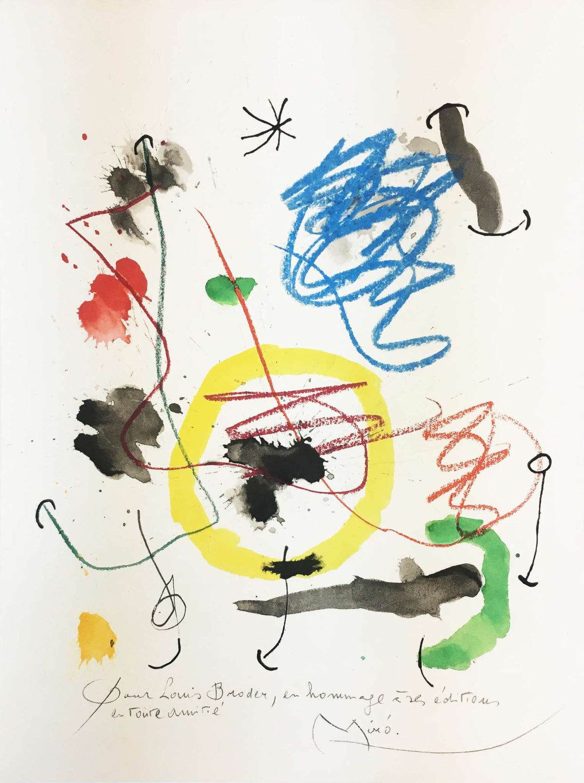Joan Miro - Pour M Louis Broder