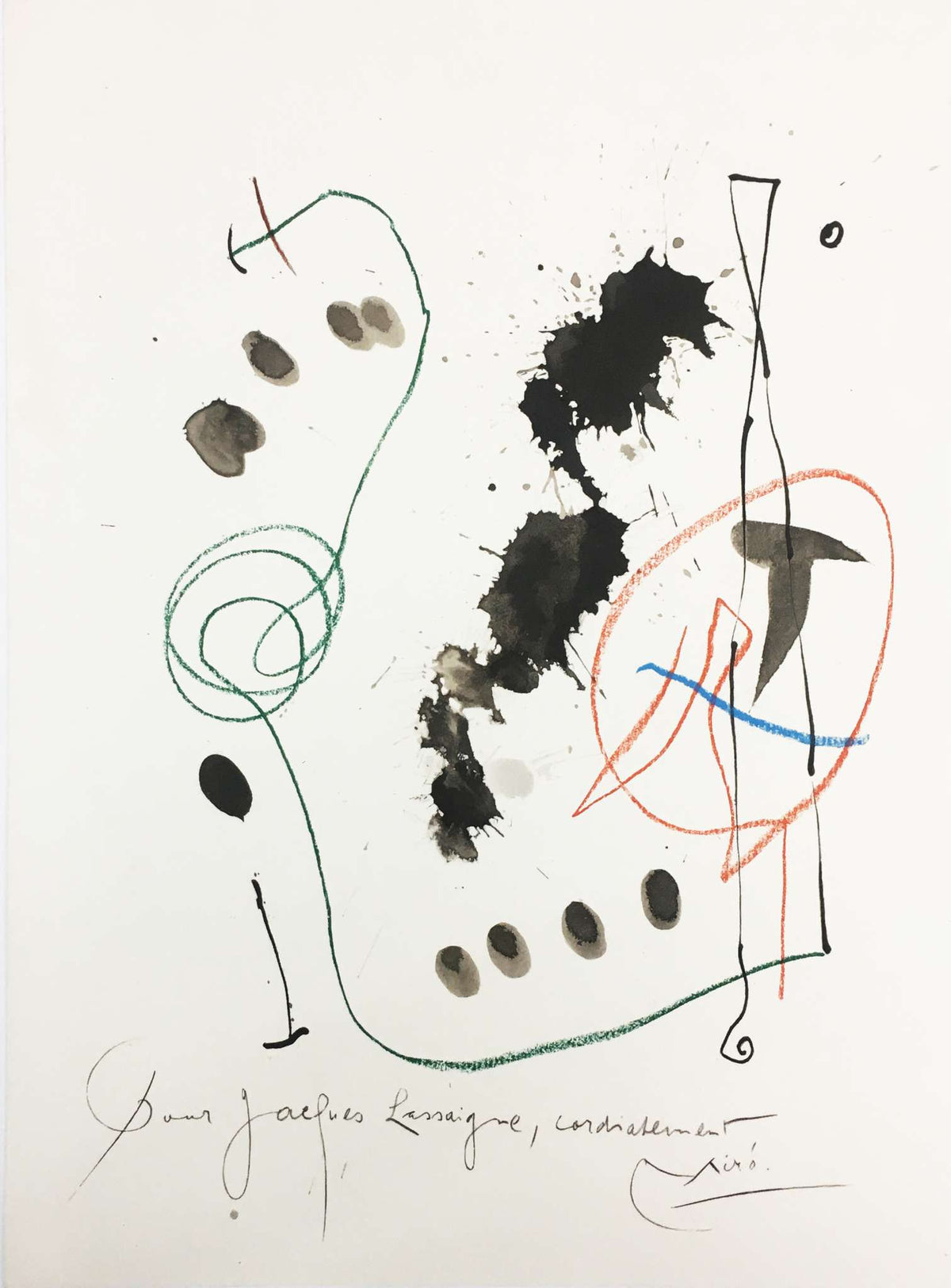 Joan Miro - Pour M Jacques Lassaigne