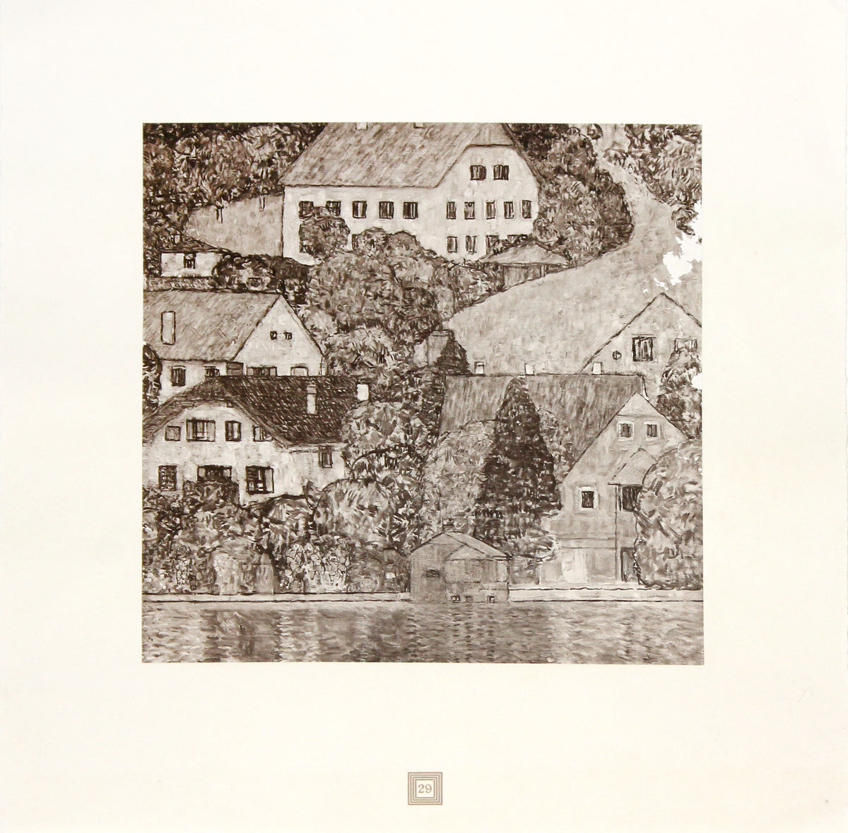 Gustav Klimt - Schloss by Lake Altersee