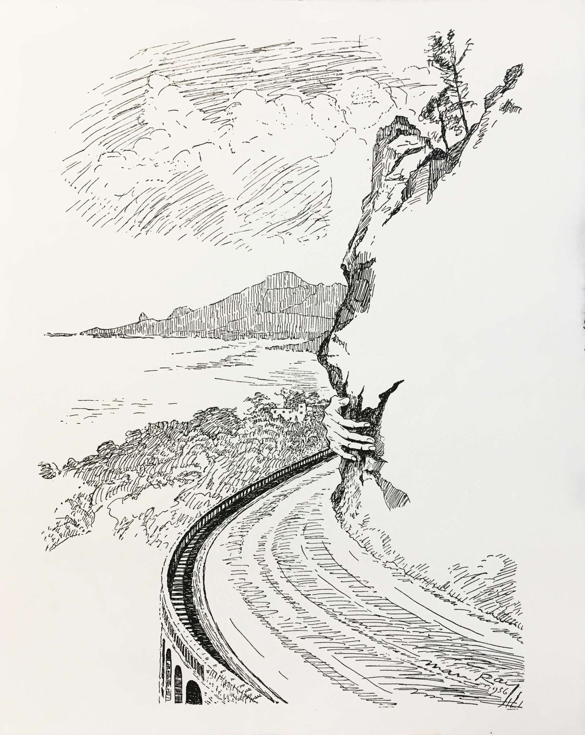 Man Ray - Untitled (Mountain Road)