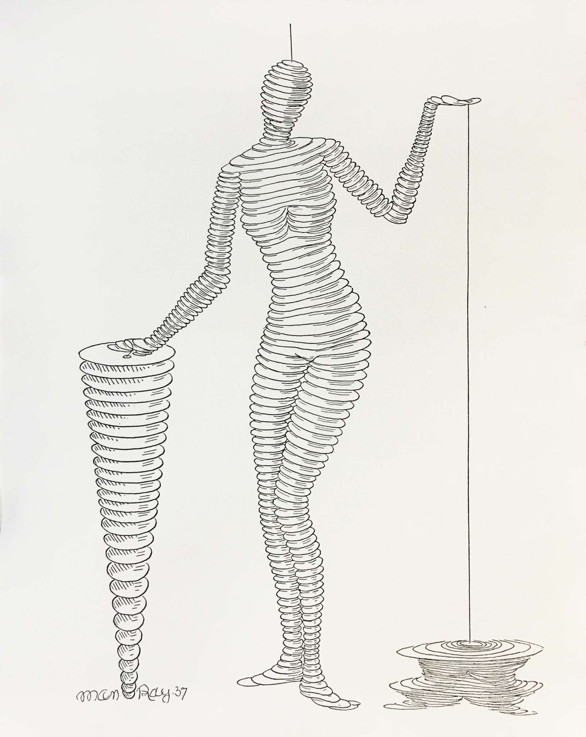 Man Ray - Untitled (Water Ripple Woman)