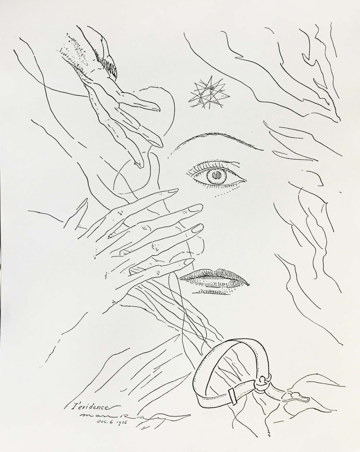 Man Ray - Untitled (L Evidence)