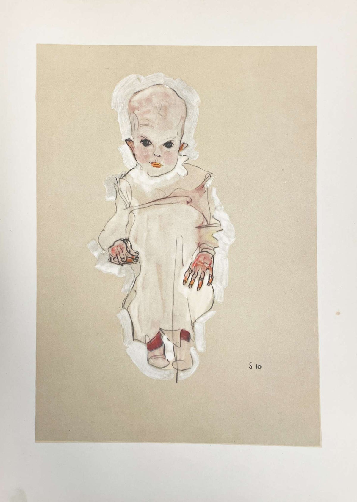 Egon Schiele - Baby