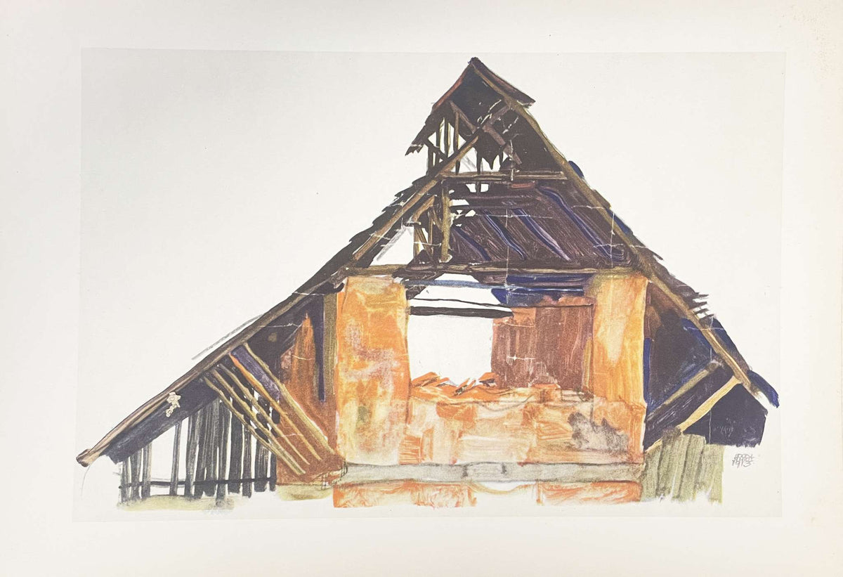 Egon Schiele - Old Brick Shack