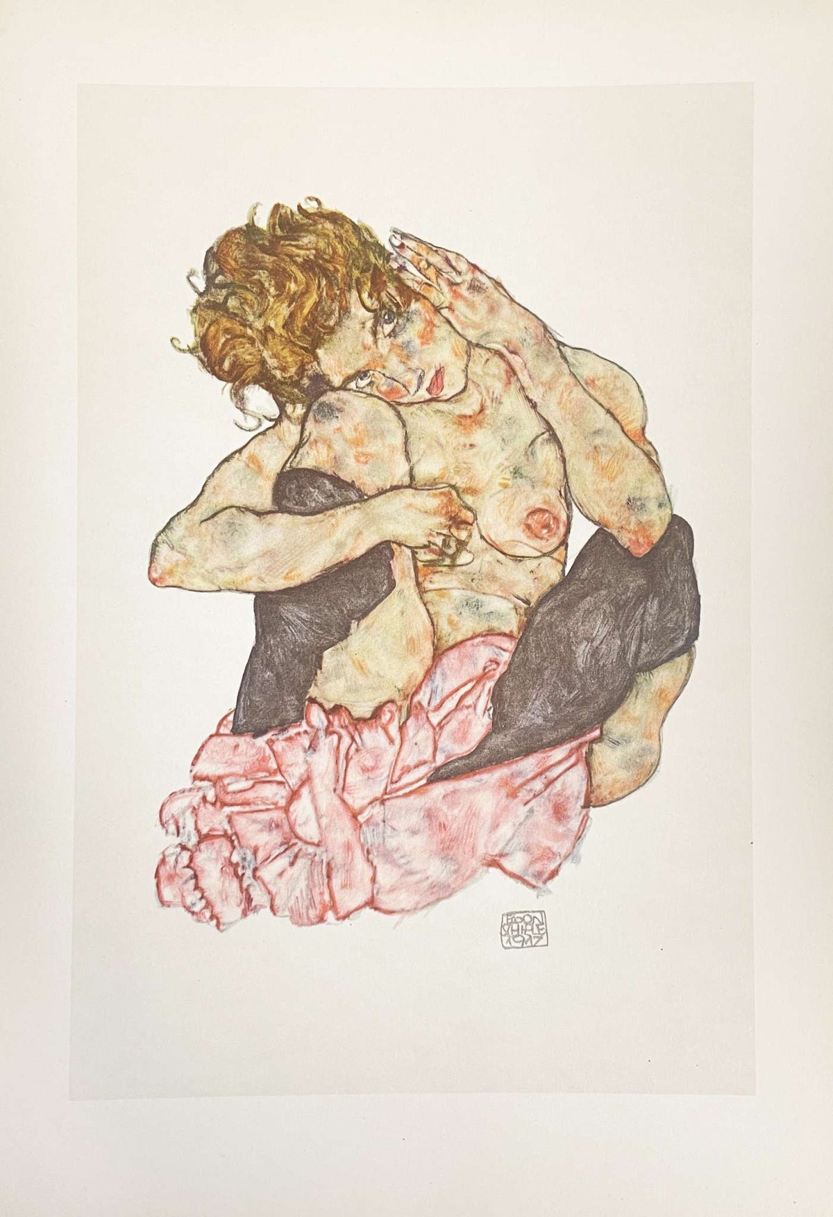 Egon Schiele - Crouching Nude
