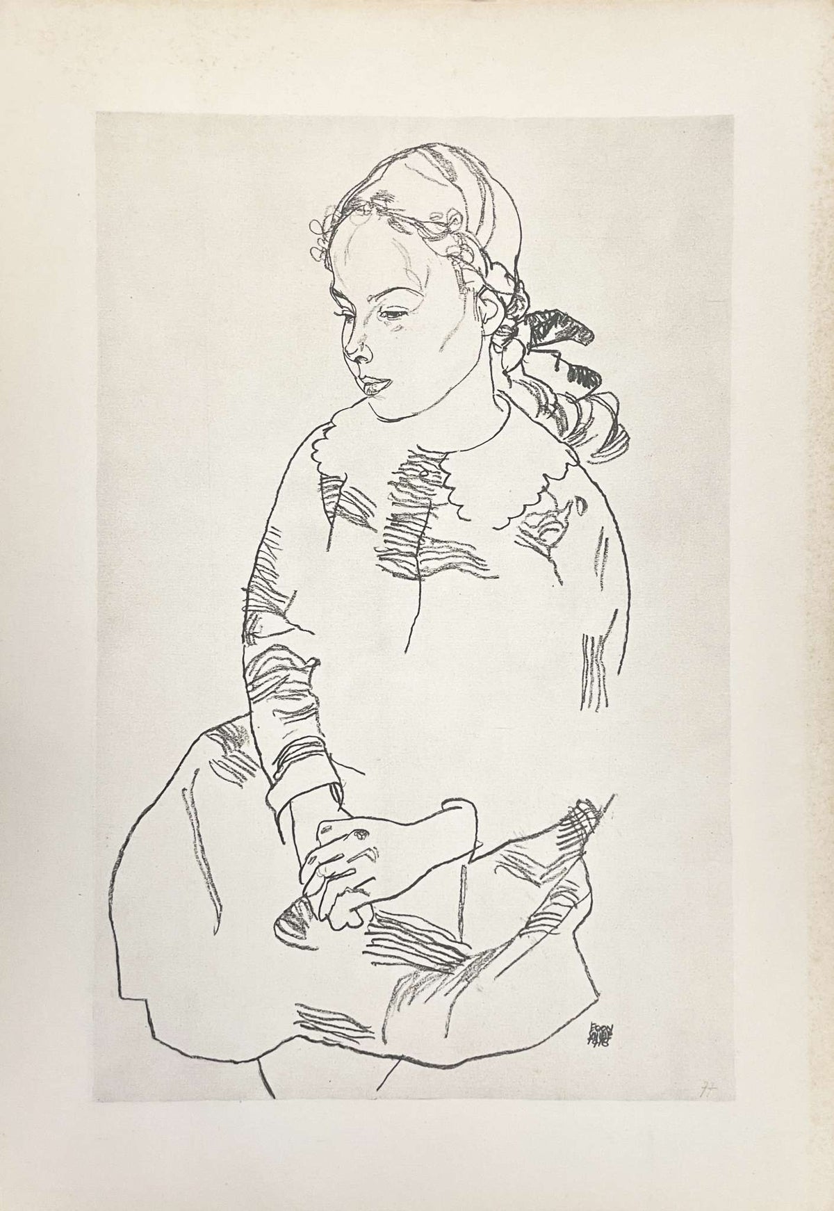 Egon Schiele - Madchenbildnis