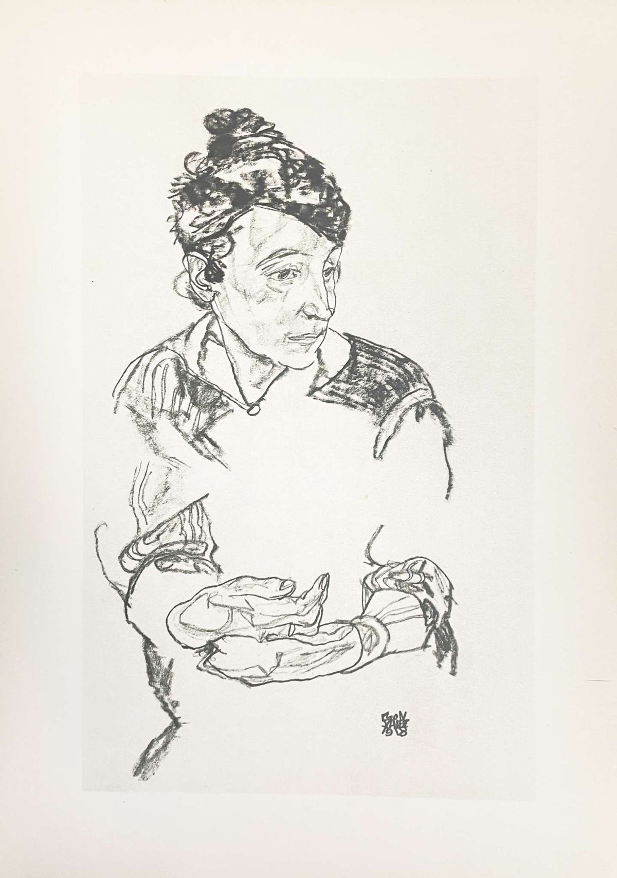 Egon Schiele - Portrait of the Artist's Mother 2