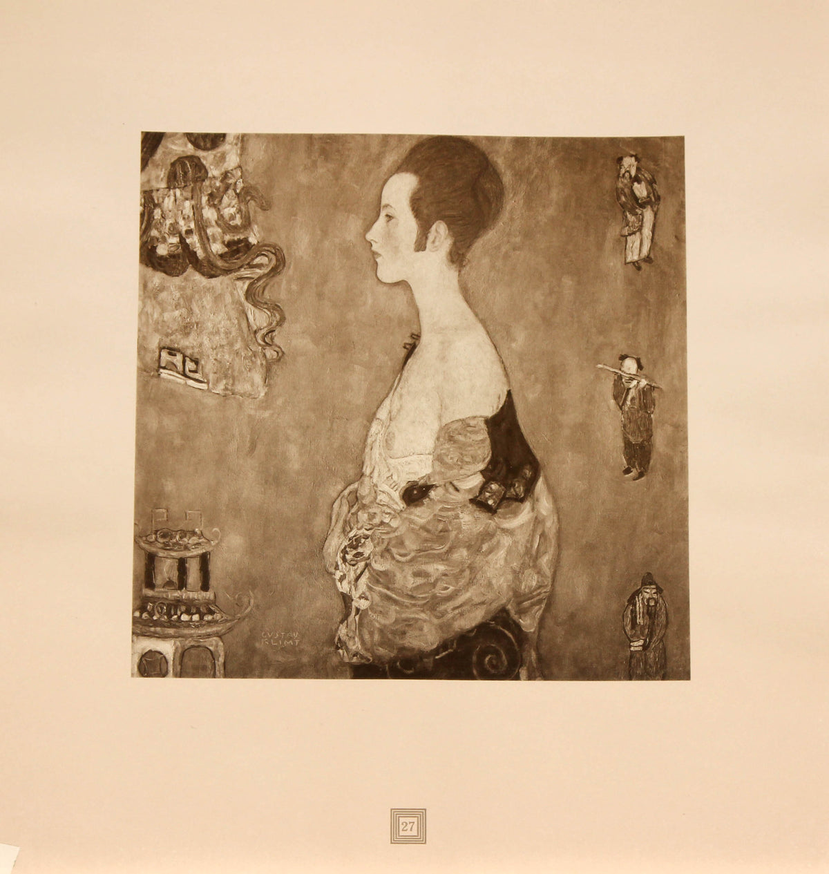 Gustav Klimt - Madchen in Profile