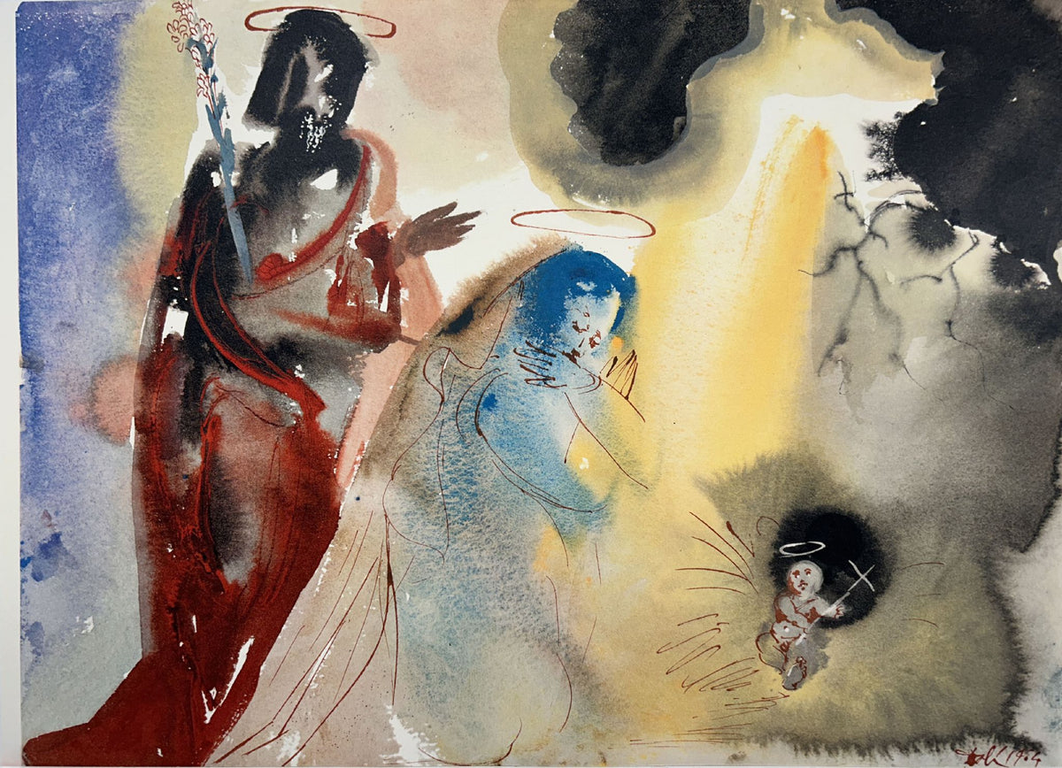 The Birth Of Jesus by Salvador Dali, 1969 fine art lithograph
