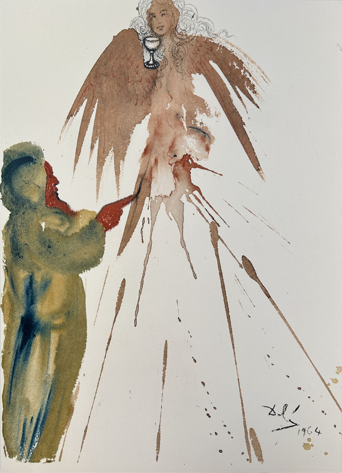 The Spotless Offering by Salvador Dali, 1969 fine art lithograph