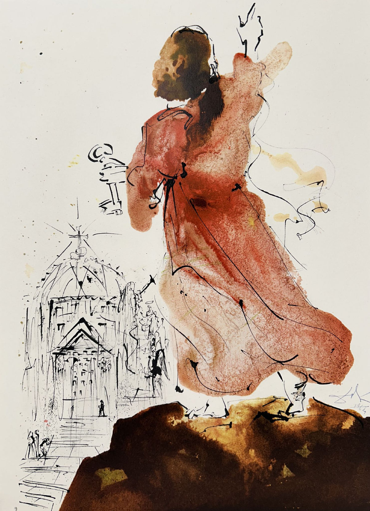 You Are Peter by Salvador Dali, 1969 fine art lithograph