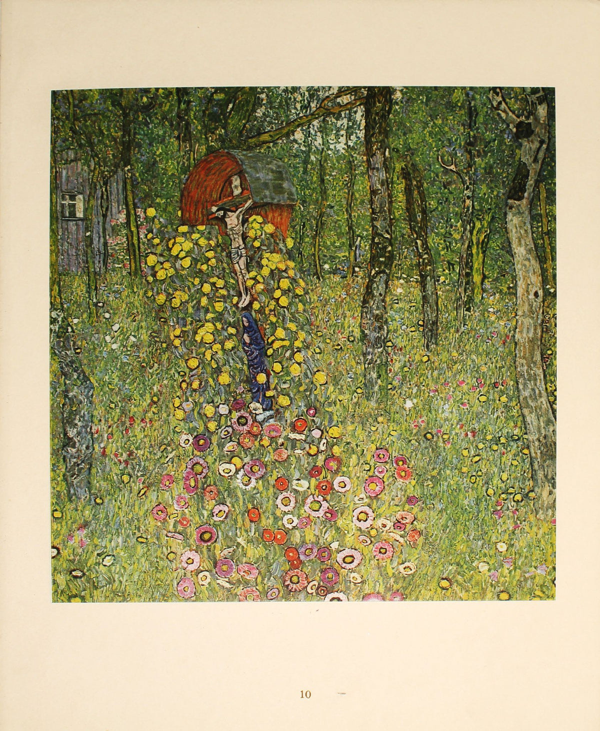 Gustav Klimt - Kreuz in einem Bauerngarten
