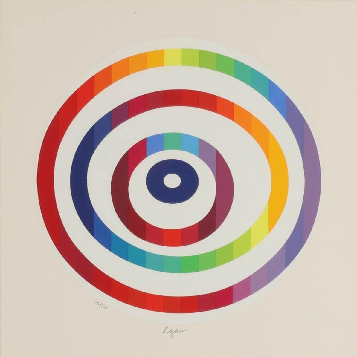 Yaacov Agam - Untitled (from Message of Peace)