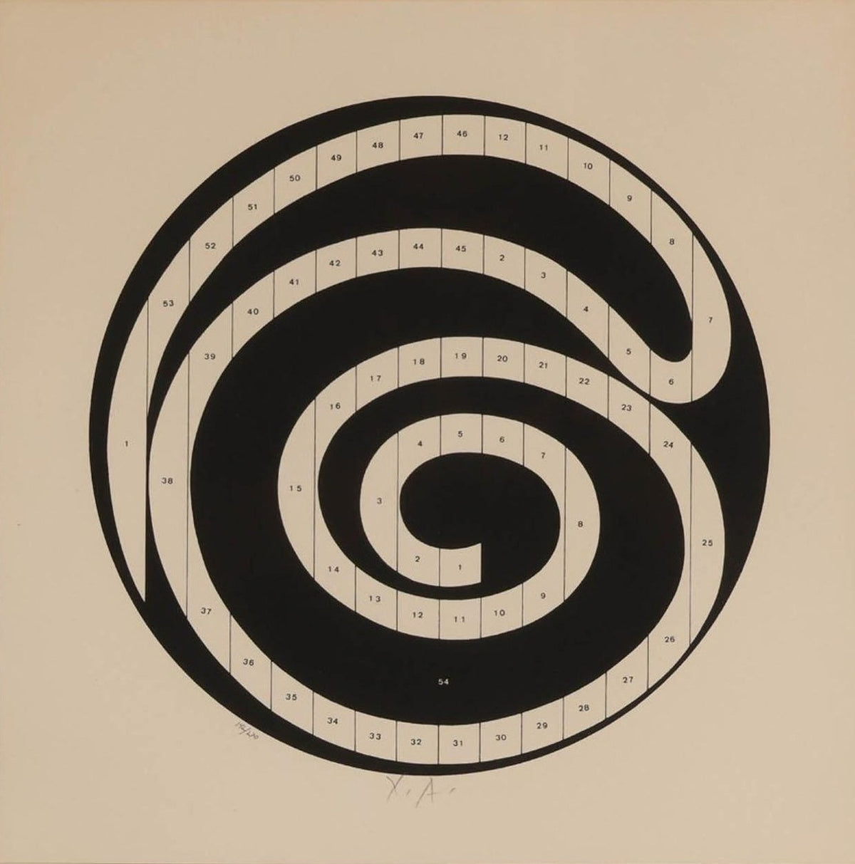 Yaacov Agam - Untitled (from Message of Peace)