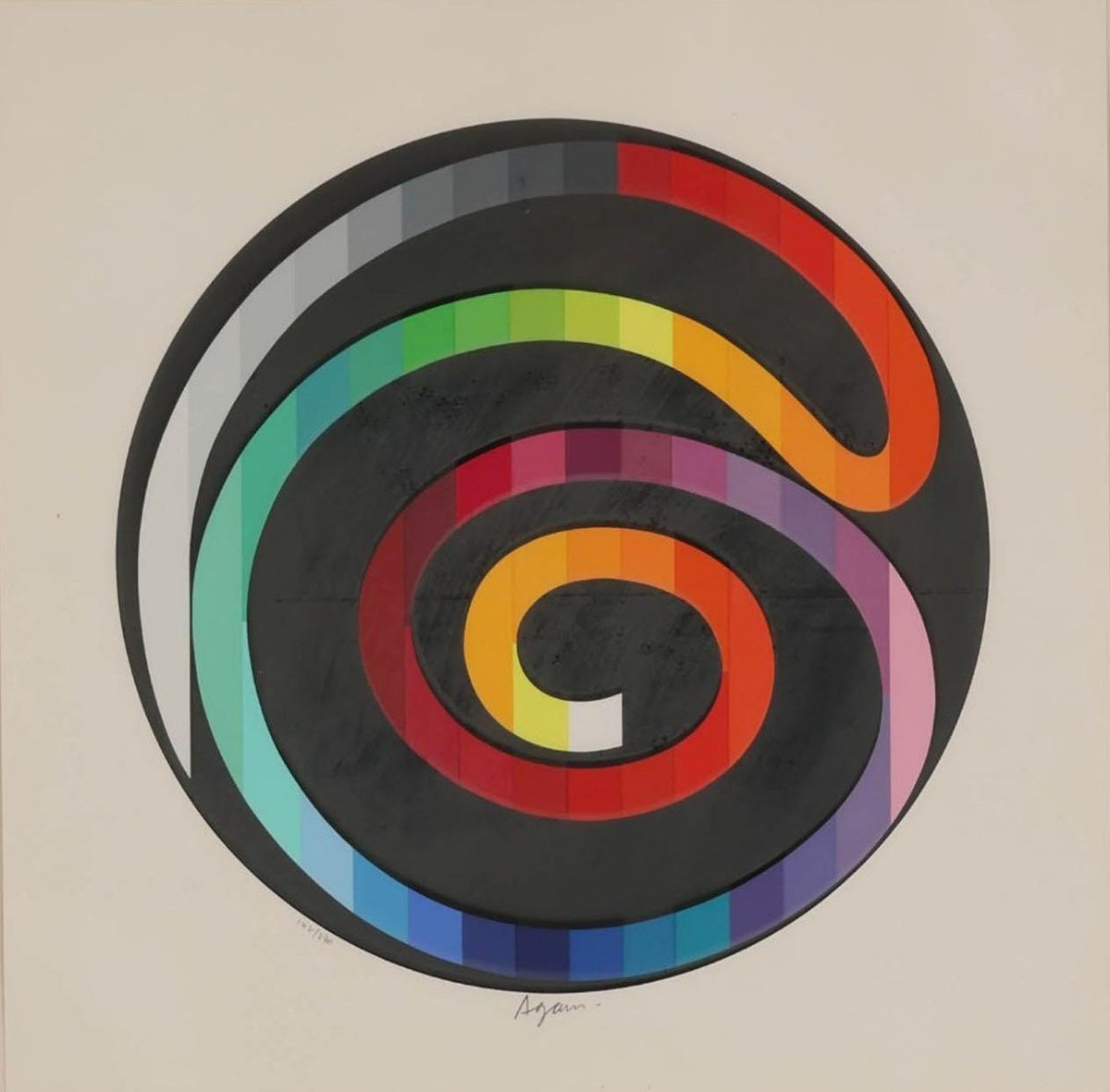 Yaacov Agam - Untitled (from Message of Peace)