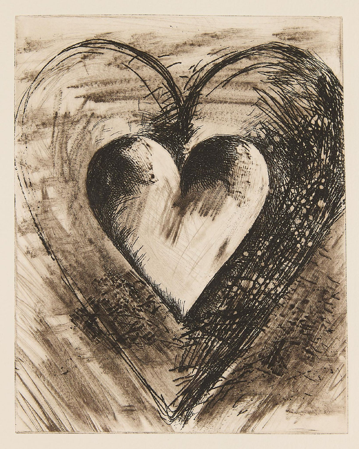 Jim Dine - 9 Studies for Winter Dream (Heart)