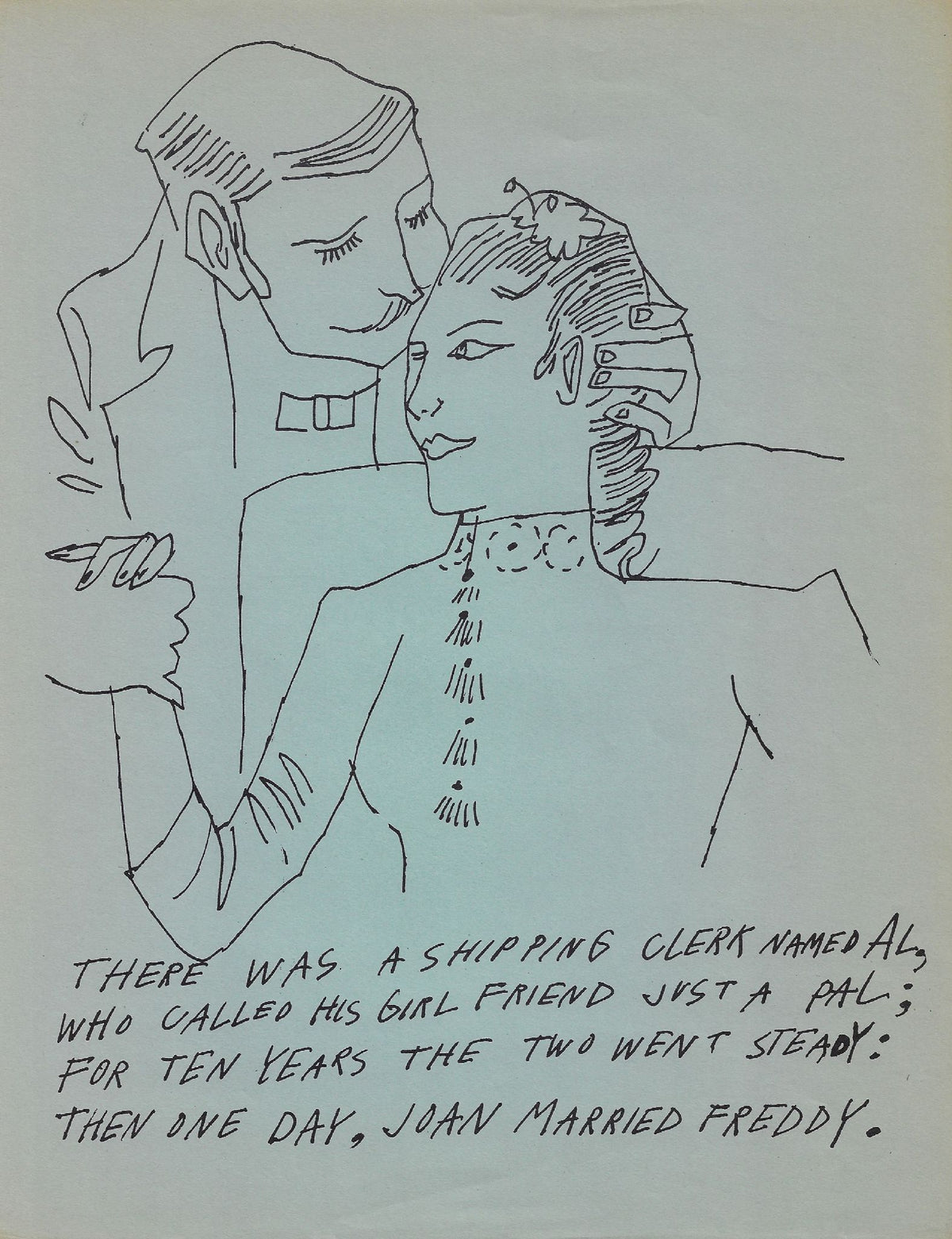 Andy Warhol - Untitled (Shipping Clerk) (from Love Is A Pink Cake) (F. & S. IV.40)