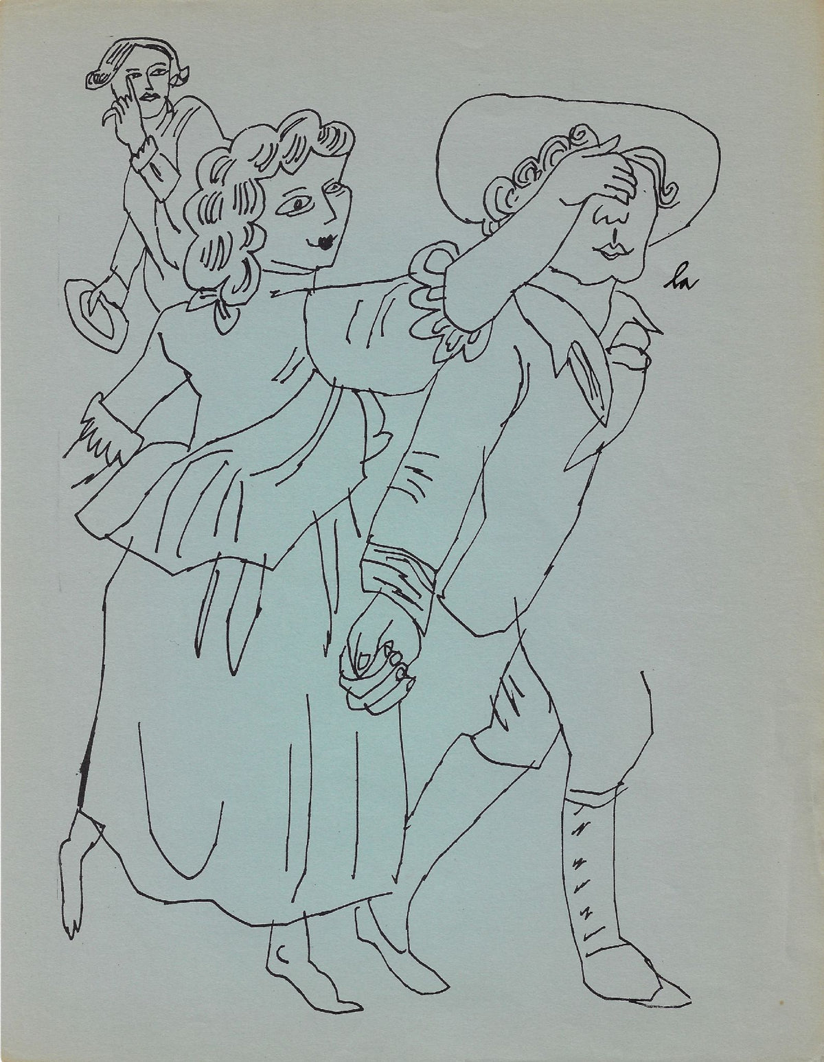 Andy Warhol - Untitled (La) (from Love Is A Pink Cake) (F. & S. IV.38)
