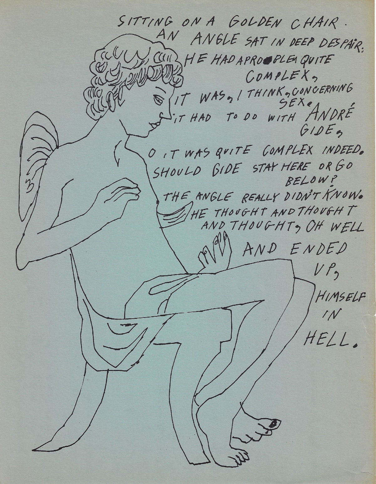 Andy Warhol - Untitled (Andre Gide) (from Love Is A Pink Cake) (F. & S. IV.29)