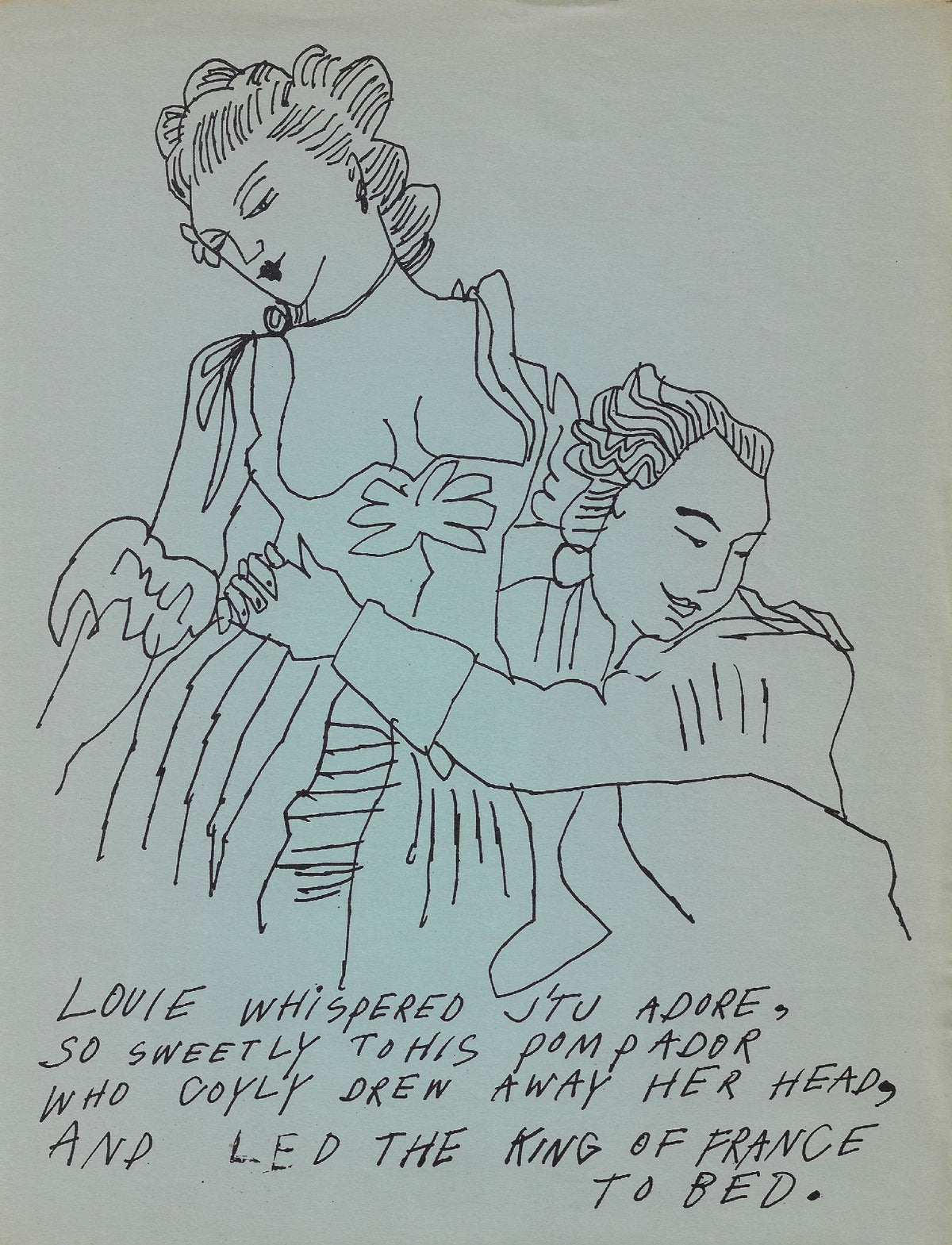Andy Warhol - Untitled (King Louis of France) (from Love Is A Pink Cake) (F. & S. IV.36)