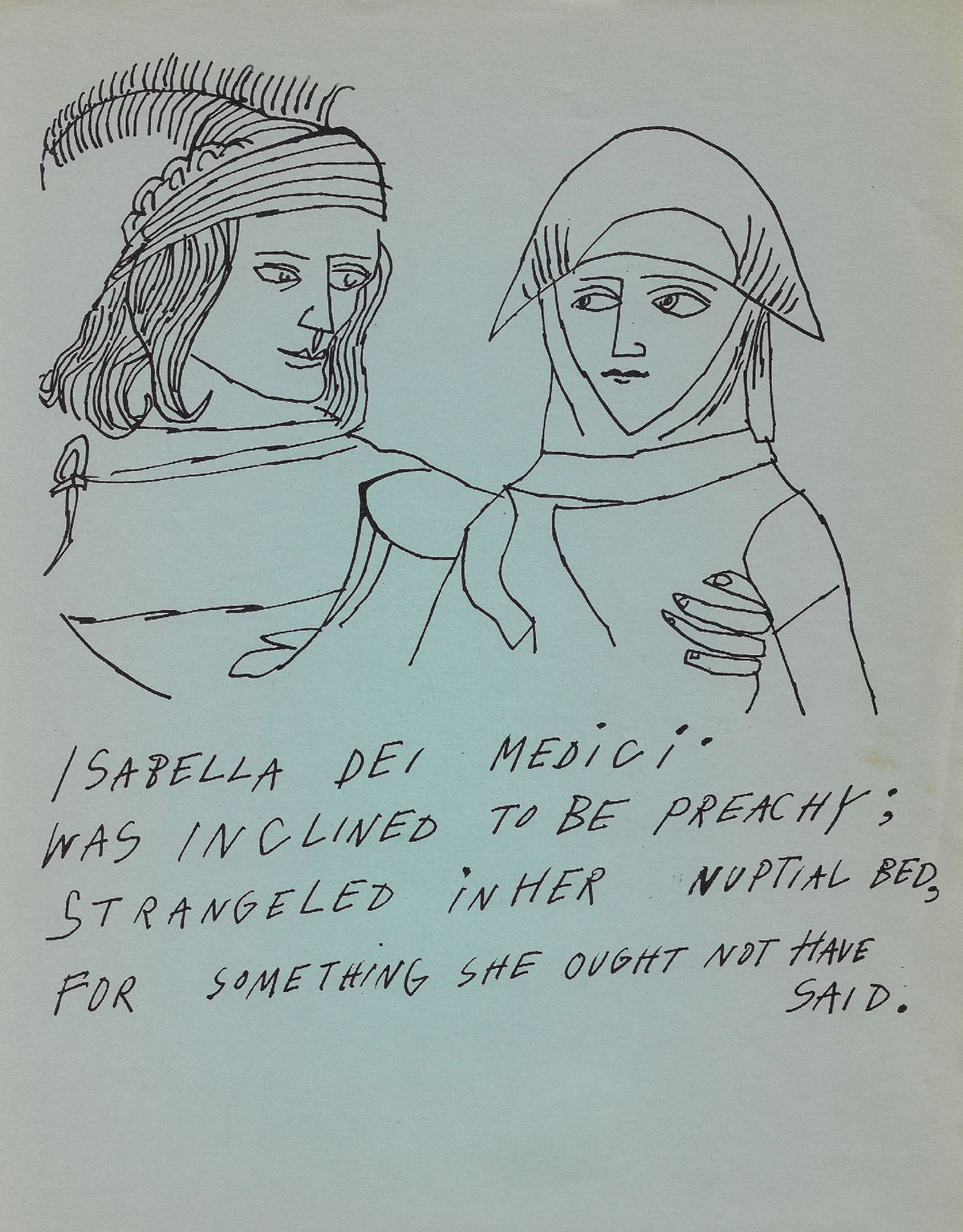 Andy Warhol - Untitled (Isabella de' Medici) (from Love Is A Pink Cake) (F. & S. IV.45)