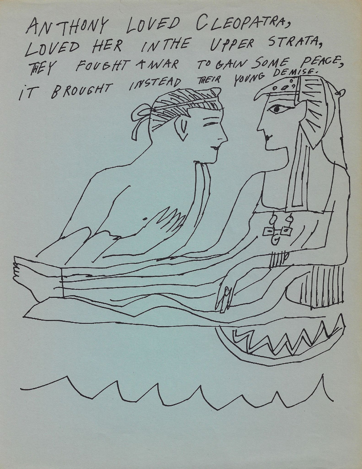 Andy Warhol - Untitled (Antony & Cleopatra) (from Love Is A Pink Cake) (F. & S. IV.39)