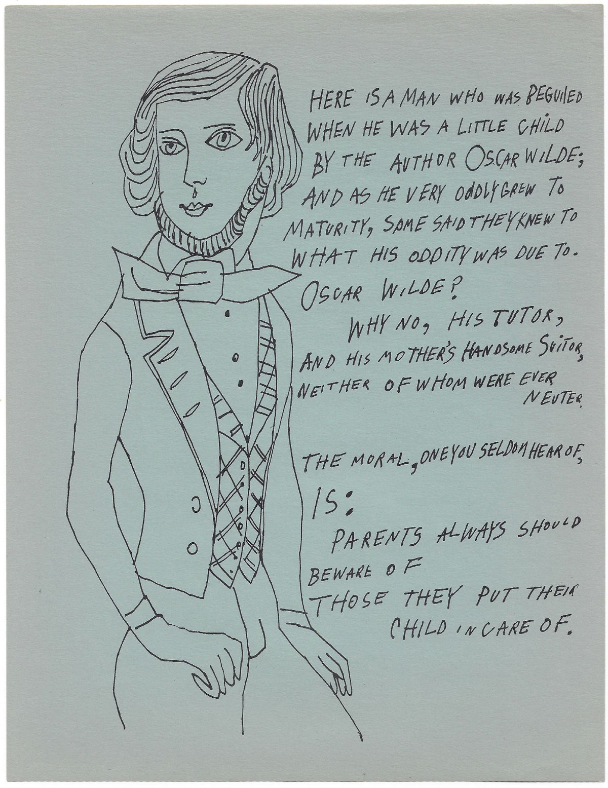 Andy Warhol - Untitled (Oscar Wilde)