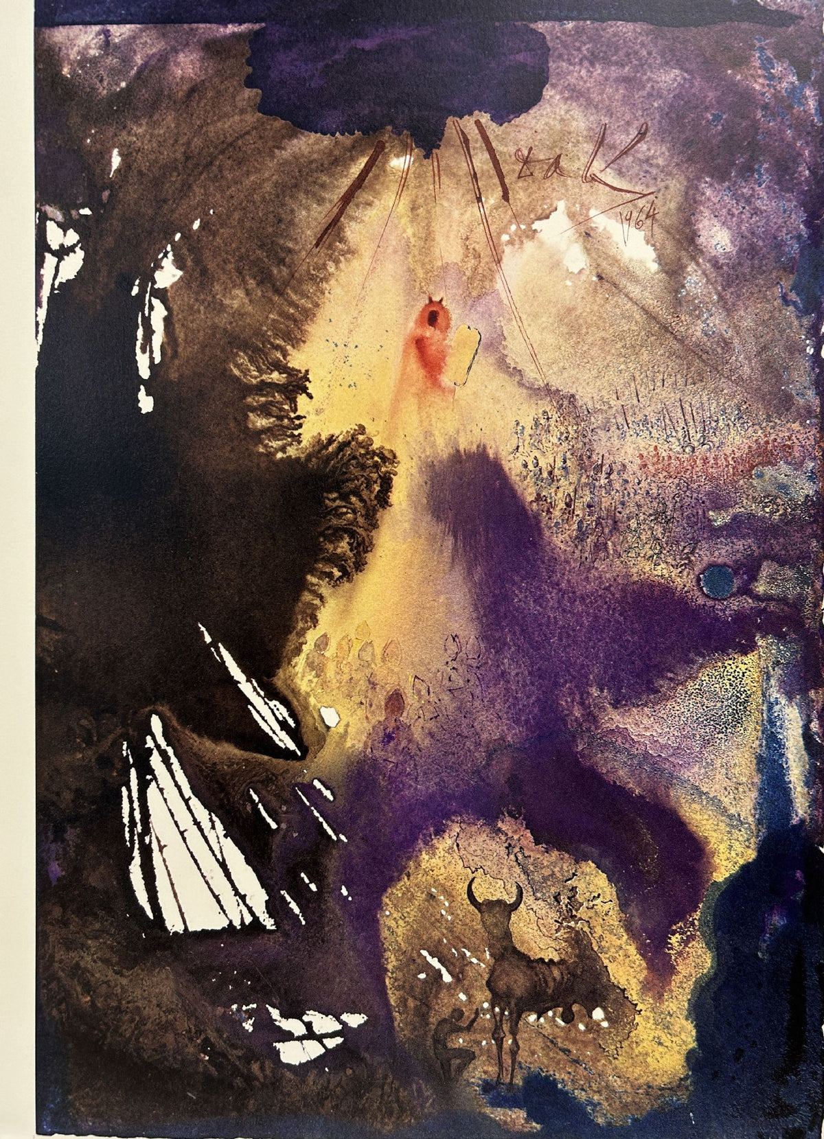I Am The Lord Your God by Salvador Dali, 1969 fine art lithograph
