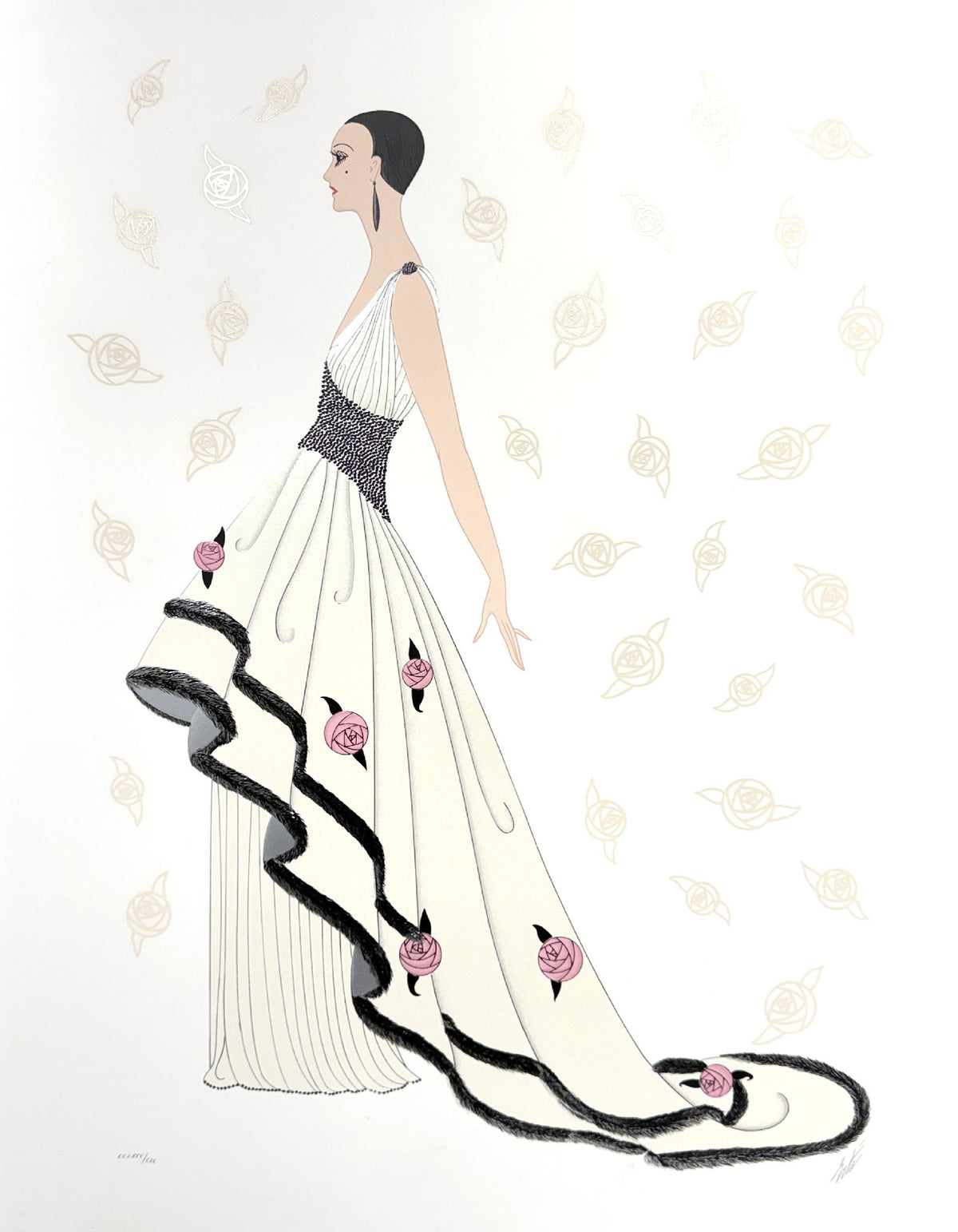 Erte - Rose Gown